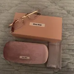 miumiu リムレスメガネ　メガネ