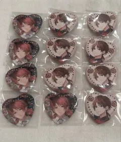 ローレン・イロアス バレンタイン ハート缶バッジ