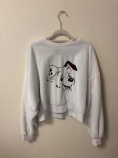 ダルメシアンプリント クロップドスウェット