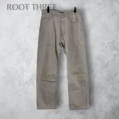 【ROOT THREE】　ストレートデニム　グレー系　シンプル　無地　ジーンズのサムネイル