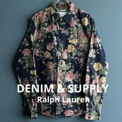 DENIM&SUPPLYラルフローレン コーデュロイ　シャツ 花柄 稲葉さん着用