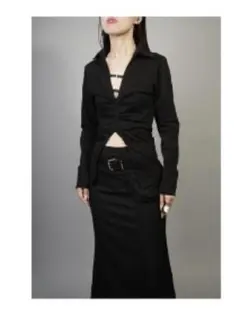 ブラック長袖シャツ HELK