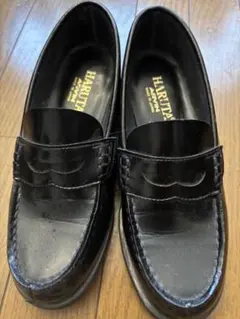 HARUTA ブラック ローファー 241/EEE