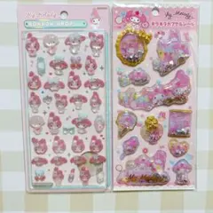 【セット】ボンボンドロップシール　サンリオ　マイメロディ　キラキラカプセルシール