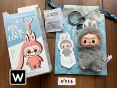 正規品【W】LABUBU PIN FOR LOVE ミニラブブ イニシャル