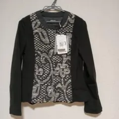 【未使用品タグ付】ヒロコビス ジャガード切り替え 羽織り　ジャケット　サイズ9