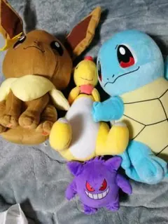 ポケモン　ぬいぐるみ　4体まとめ売り　ゲンガー　デンリュウ　ゼニガメ　イーブイ