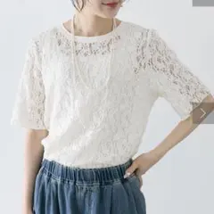 ピュアルセシン　ストレッチレースTシャツのサムネイル