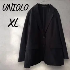 UNIQLO ユニクロ 感動ジャケット 大きめ レディース 黒 ブラック XL