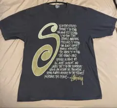 Stussy グラフィックプリント Tシャツ L 黒