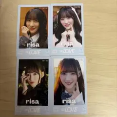 音嶋莉沙 イコラブ ミニフォトカード 4種 セット ミニフォト = LOVE