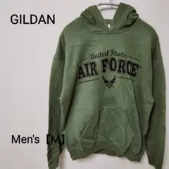 z33 【GILDAN】air forceパーカー（メンズM） グリーン