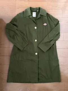 DANTON オリーブ ロングコート 34 ステンカラーコート