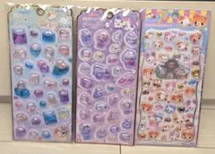 メロウアクアリウムRosette もぐにゃん ジュエルプチドロップ3枚セット