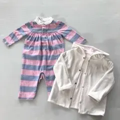 ラルフローレン　ロンパース・カーディガンセット 60〜80