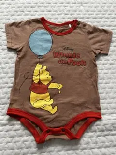 【美品 値下げ可能】ディズニーベビー プーさん 半袖ロンパース 70-80cm