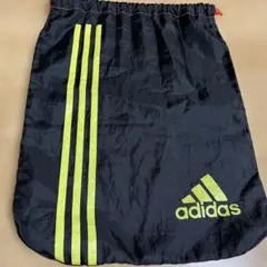 adidas シューズバッグ 巾着袋 ブラックのサムネイル