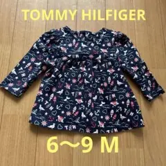 TOMMY HILFIGER ネイビートップス6-9M
