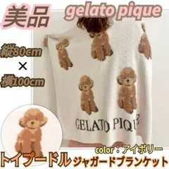 gelato pique　ジェラートピケ トイプードルジャガードブランケット