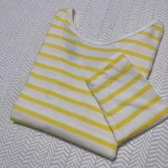 Le minor ボーダーカットソー イエロー×ホワイト　①