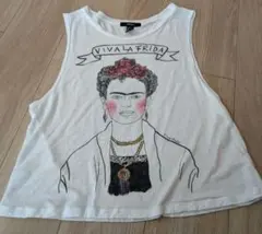 FOREVER 21 Frida Kahlo トップス　ホワイト