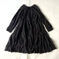 ジャーナルスタンダード ワンピース ティアード ブラック レースアップ インド製