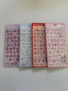 ボンボンドロップシール　サンリオミニ　4枚セット　キティ　マイメロ　シナモロール