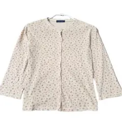 Spick&Span 花柄カーディガン 綿100% ナチュラル 羽織りのサムネイル