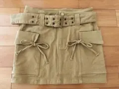 SHEIN ベルト付きタイトミニスカート
