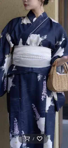 2way yukata set / 2way浴衣セット 白帯
