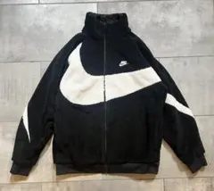 新品未使用Nike フリースボアジャケット リバーシブル　ビッグスウォッシュ