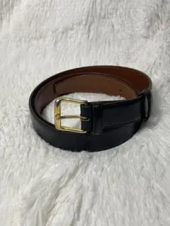 Cartier カルティエ 本革 レザーベルト ゴールドバックル ブラック