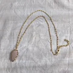 天然石ピンクネックレス