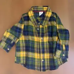 baby GAP チェック柄長袖シャツ 12-18ヶ月