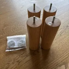 [새제품] 나무 다리, 20cm, 내추럴, M8, 4개 세트