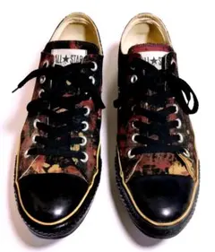 CONVERSE オールスター カモ柄 ローカット ブラックソール 27.5cm