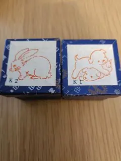犬、うさぎのスタンプ