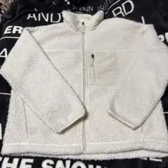 GU フリースジャケット M ホワイト