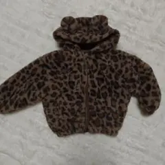 ヒョウ柄フリースジャケット