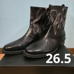 新品 Vintage Flame ジップアップ ウェスタンブーツ 26.5のサムネイル