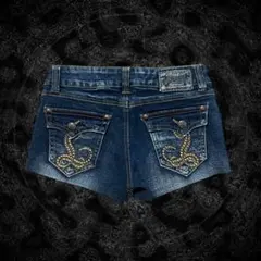 平成ギャル ショートパンツ Y2K グランジ 刺繍 ラインストーン gal