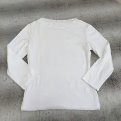 【美品】ユニクロ　イネス　ボートネックカットソー　ホワイト