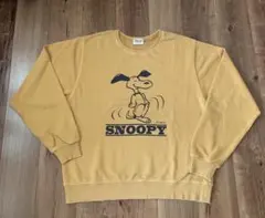Vintage PEANUTS スヌーピー スウェット イエロー
