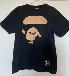 日本製 A BATHING APE BAPE エイプ　Ｔシャツ　Ｌ　ブラック