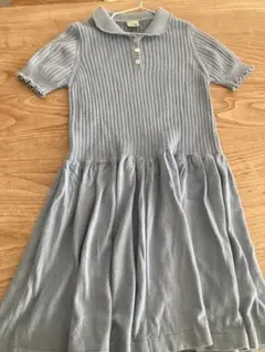 FUB ブルーグレー 半袖ワンピース