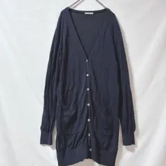 Honeys ハニーズ CINEMA CLUB ロングカーディガン 薄手 紺色