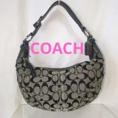 COACH ホーボー　 ハーフムーン　ワンショルダー シグネチャー　総柄　y2k
