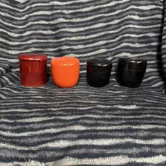 棗 3点セット 茶葉入れ　茶道具 漆器　まとめ売り
