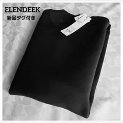 新品タグ付き　ELENDEEK　フォルムスリーブオーバーニット　ブラックのサムネイル
