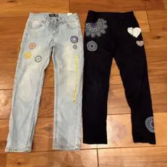 Desigual キッズパンツ２本セット　130